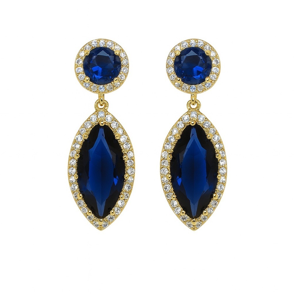 Océan Blué Chic Earrings with Zirconia